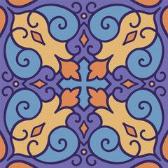 Ornamental decorative pattern element. Seamless texture. Vector illustration. 