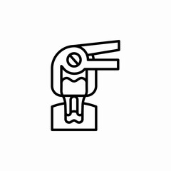 dentist tooth removal icon sign vector