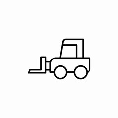 fork lift icon sign vector