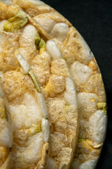 Detalle de tortitas de arroz inflado