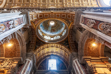 Rome, Italy, July 22 2017, Exploring the Chapel of Saint Sebastian's Intricate Architecture