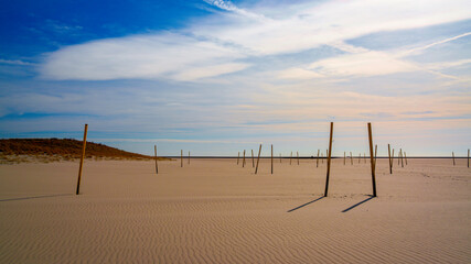 Jones Beach Winter Seascape in Southern Nassau County on Jones Beach Island, Long Island, New York