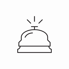 desk bell icon sign vector