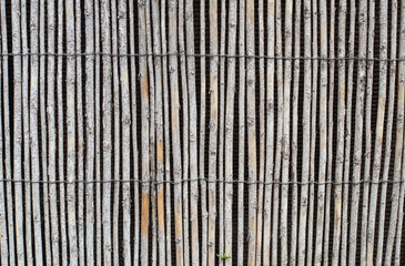 Bamboo fence texture as background