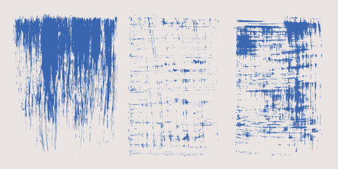 Grainy rough bold brush strokes, curves, spots with hand drawn texture. Distress damaged vintage template. Retro grunge background for posters, backdrop. Old wall design.