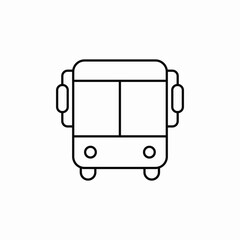 bus public transportation icon sign vector