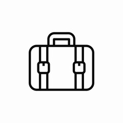 handbag suitbag icon sign vector