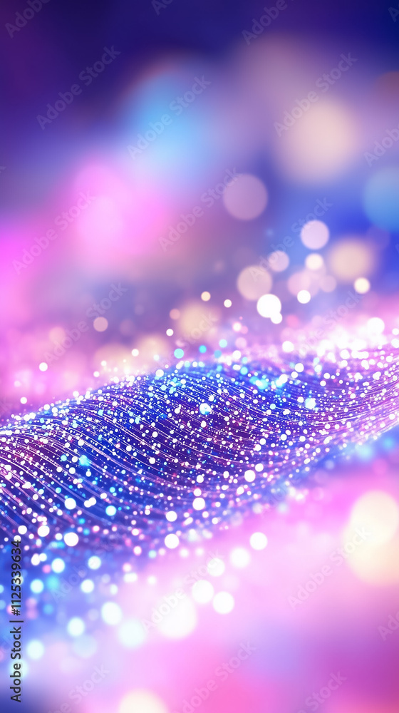 Poster dynamic love curves create a stunning display of color and light, captivating viewers with artistic 
