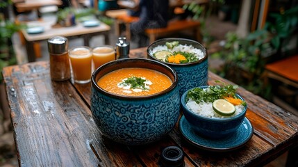 Restaurant delights from the chef. Delicious dishes.