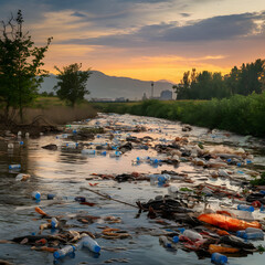 river pollution