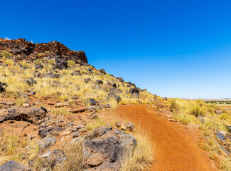 Citadel Pueblo Perched on Hill Top, Wupatki National Pueblo, Aizona, USA