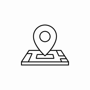 black map pin location icon clip art preview