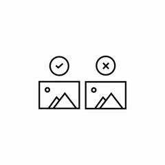 photo choice icon sign vector