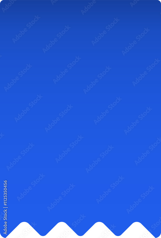 Poster blue gradient background featuring a wavy white bottom edge, providing a clean and contemporary aest