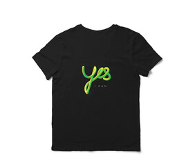 Yes_Letter_Blend-Designs_T-shirt_Mochup
