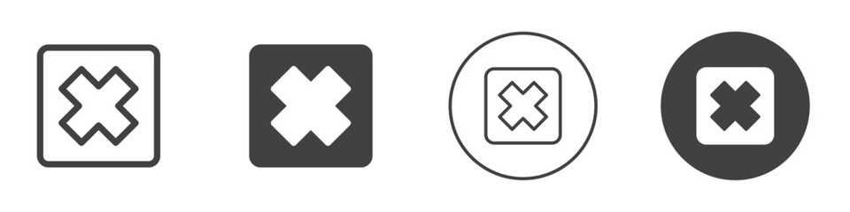 Close icon Simple outline vector logo