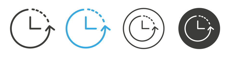 History icon Simple outline vector logo