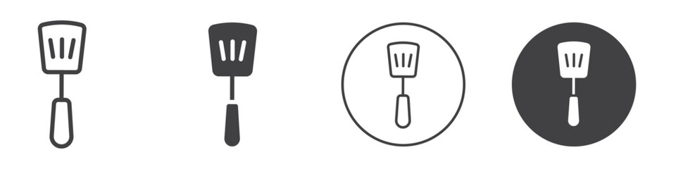 kitchen spatula icon Simple outline vector logo