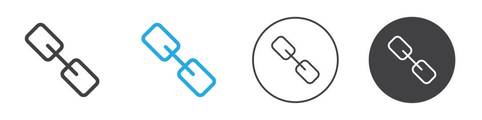 Link icon Simple outline vector logo