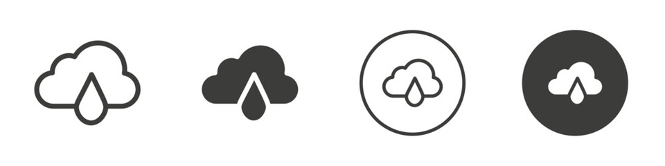 Naklejka premium Rain icon Simple outline vector logo