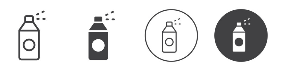 Spray paint icon Simple outline vector logo