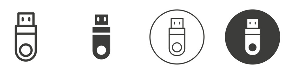 Usb icon Simple outline vector logo