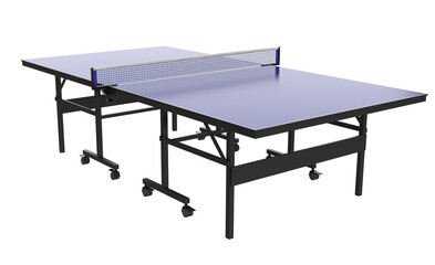 Fototapeta premium Ping Pong Table Isolated on White Background. 3d illustration Tennis Table
