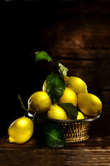 lemons in a basket