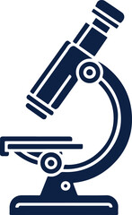 Microscope icon silhouette Vector