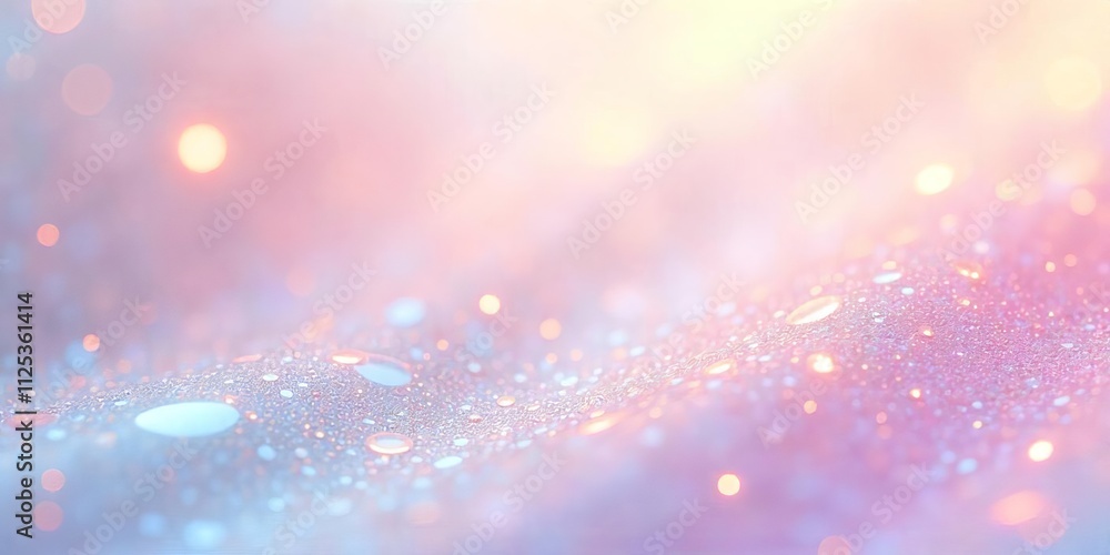 Poster delicate pastel bokeh background with sparkling texture