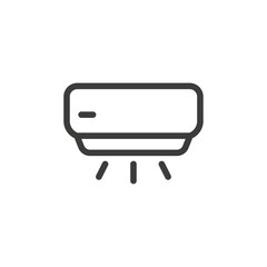 Air conditioner icon Simple outline vector logo
