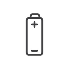 Battery icon Simple outline vector logo