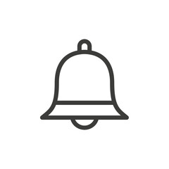 Bell icon Simple outline vector logo