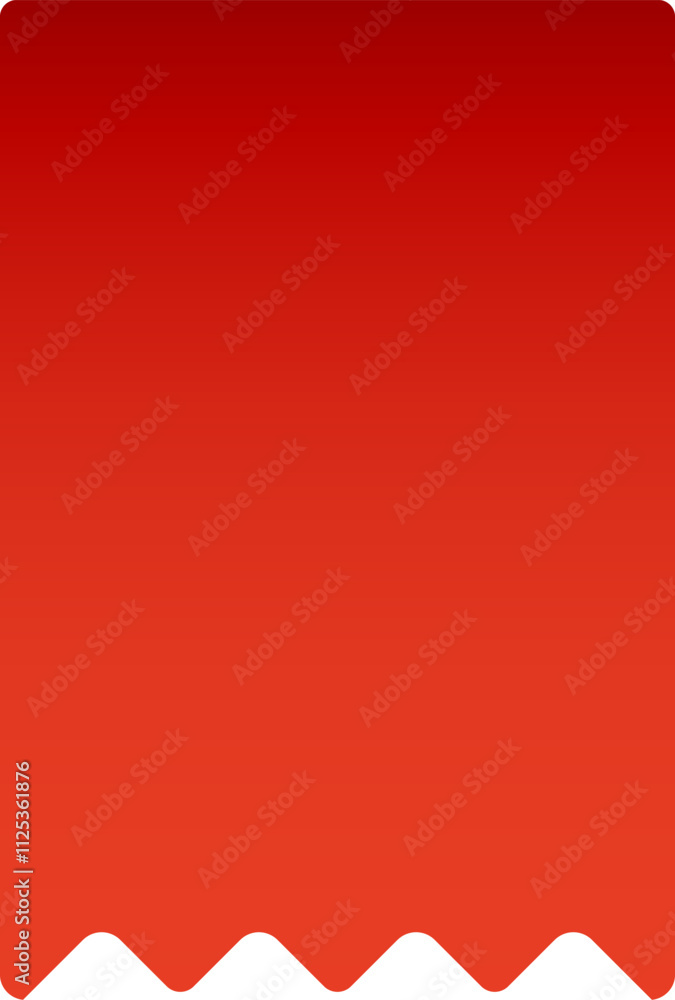 Poster red gradient background featuring a wavy white border adds a touch of modern vibrancy, perfect for v