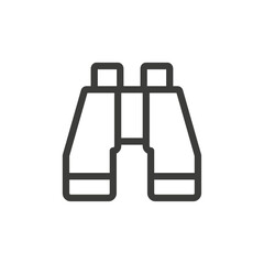 Binoculars icon Simple outline vector logo
