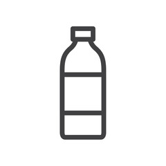 Bottle icon Simple outline vector logo