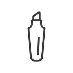 Highlighter icon Simple outline vector logo