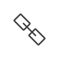 Link icon Simple outline vector logo
