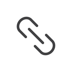 Link icon Simple outline vector logo