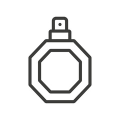 Obraz premium Perfume icon Simple outline vector logo