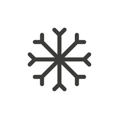 Snow icon Simple outline vector logo