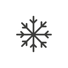 Snow icon Simple outline vector logo