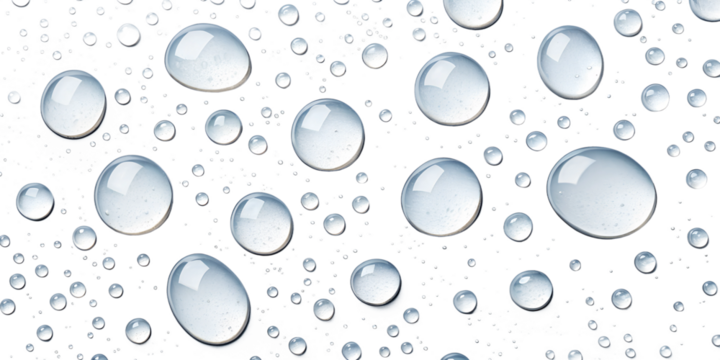 water drops background isolated on white background 
