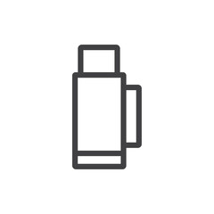 Thermos icon Simple outline vector logo