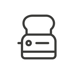 Toaster icon Simple outline vector logo