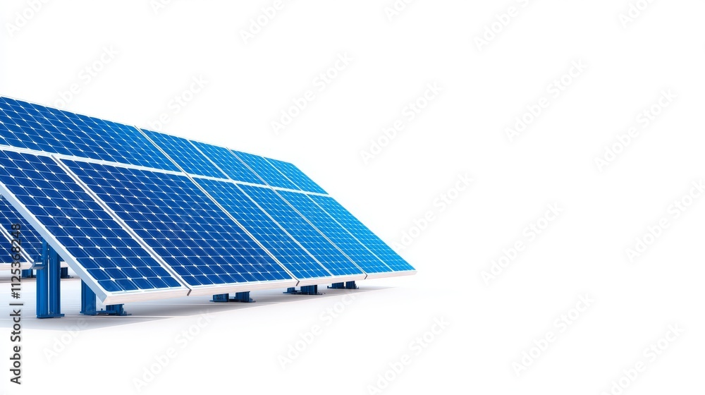 Canvas Prints Solar panels with a clear background, isolated solar power panel.