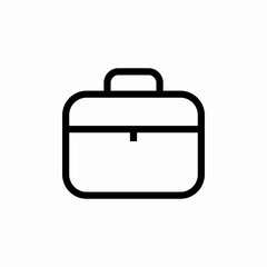 portfolio suitcase icon sign vector