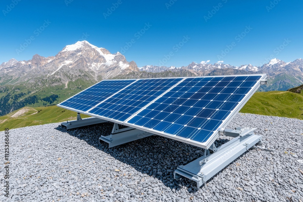 Poster renewable energy microgrids: an image of a microgrid utilizing renewable energy sources to supply po