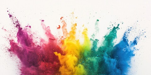 A Stunning and Colorful Explosion of Powdered Pigments in Beautiful, Vibrant Patterns
