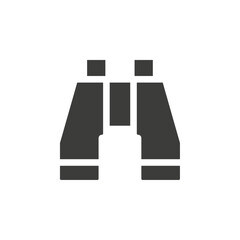 Binoculars icon simple vector symbol